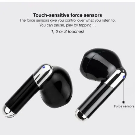 Tooq Auriculares Inalámbricos Onyx con Micrófono - Negro